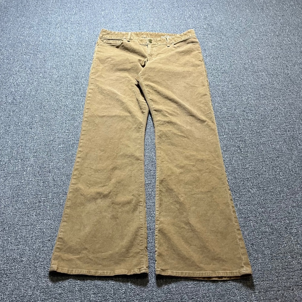 Gap 1969 Perfect Boot Corduroy Pants 33/16 Tan Brown Flare Boho 70s Style